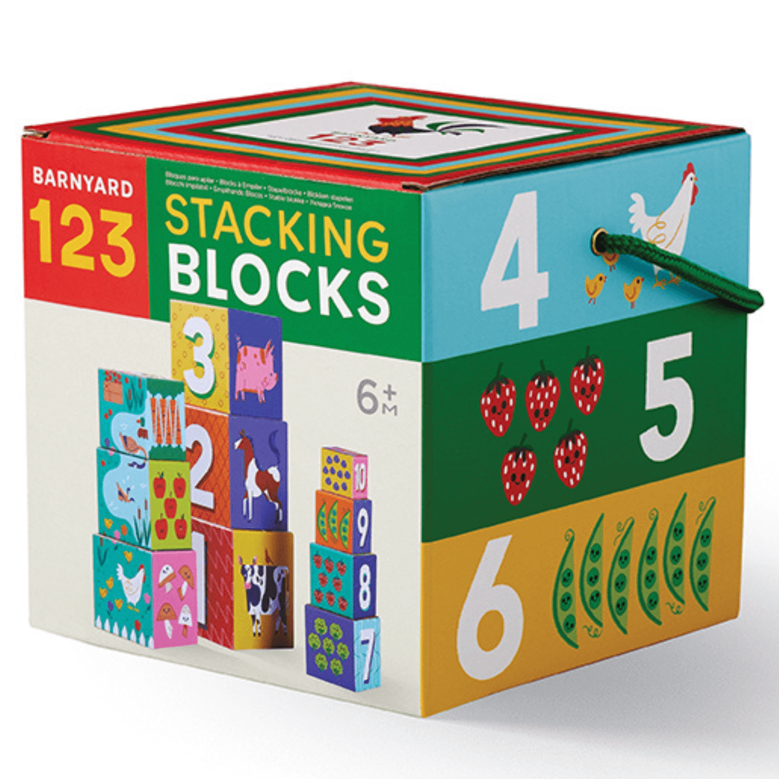 Crocodile Creek Stacking Blocks - Barnyard 123