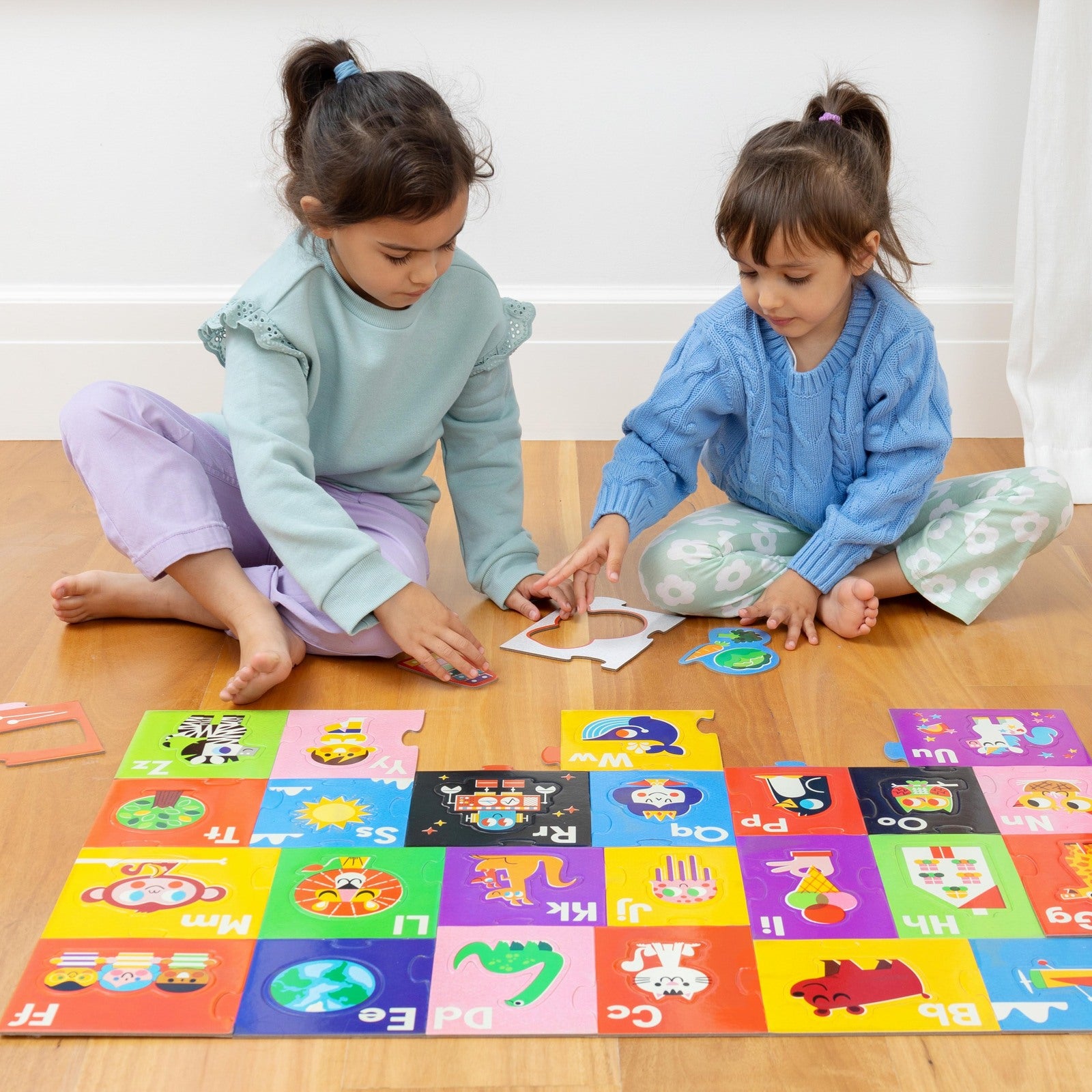 Crocodile Creek Let's Learn Puzzle 52 pc - Kids World ABC