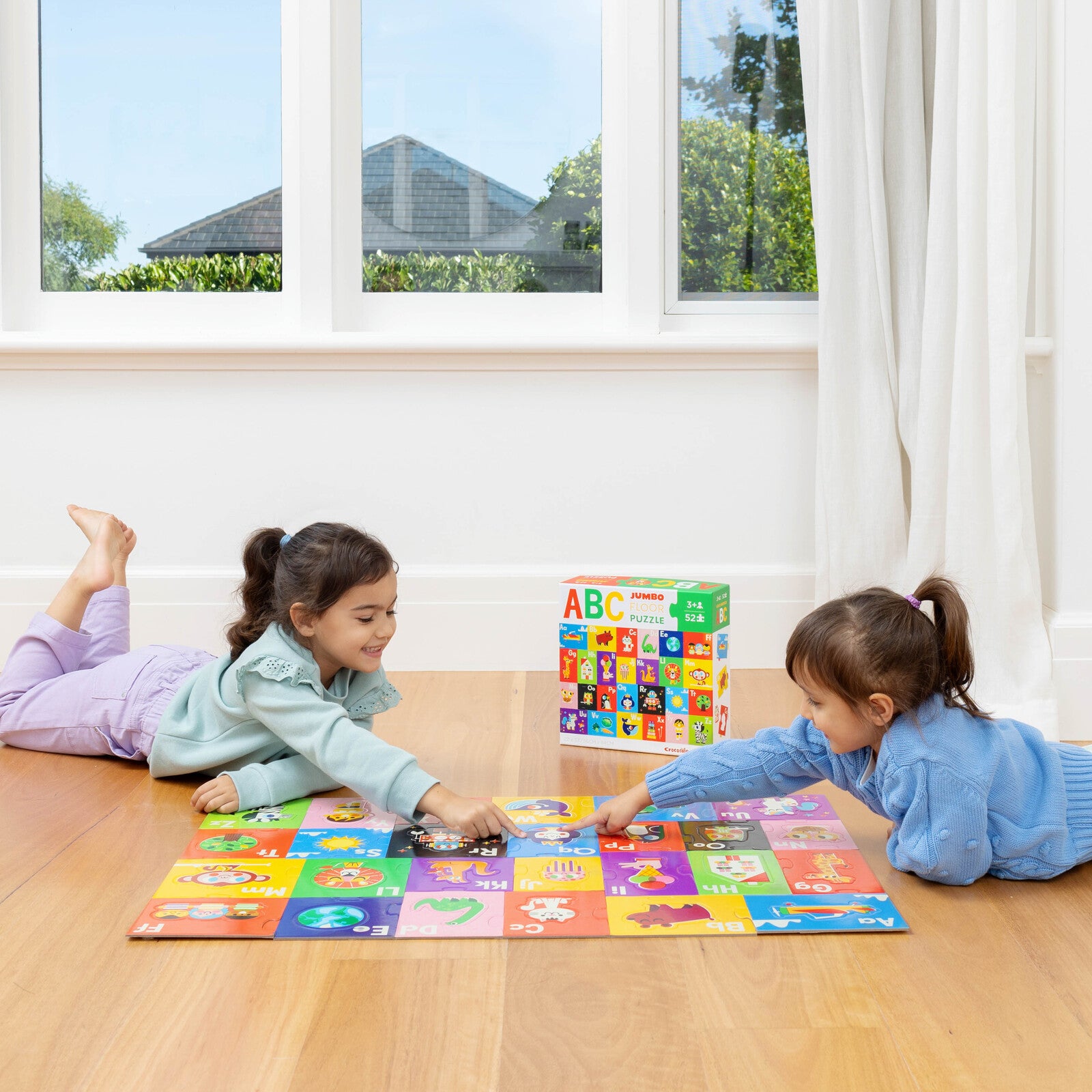 Crocodile Creek Let's Learn Puzzle 52 pc - Kids World ABC