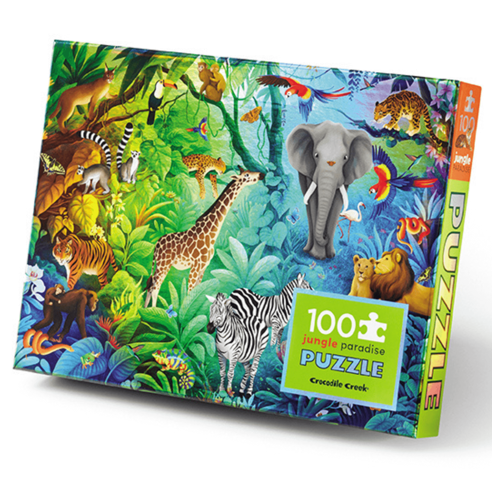 Crocodile Creek Holographic Puzzle 100 pc - Jungle Paradise