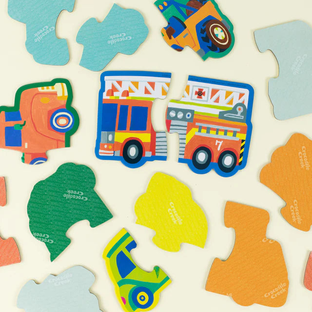 Crocodile Creek Lets Begin Puzzle 2pc - Vehicles