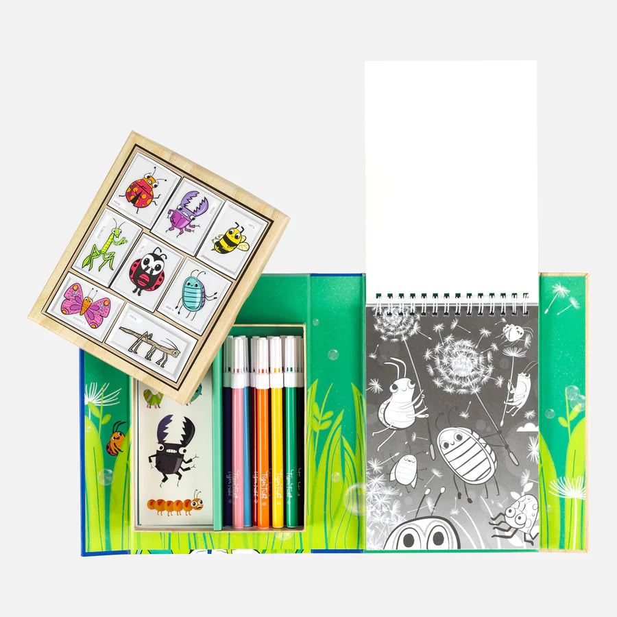 Tiger Tribe Colouring Set - Backyard Bugs