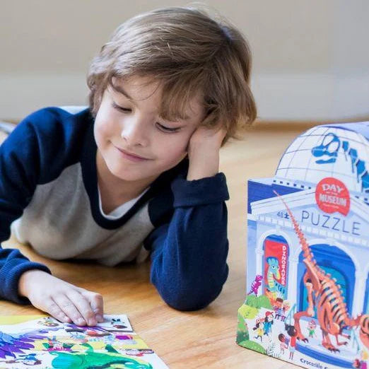 Crocodile Creek Science - Day At The Museum Puzzle 48 pc