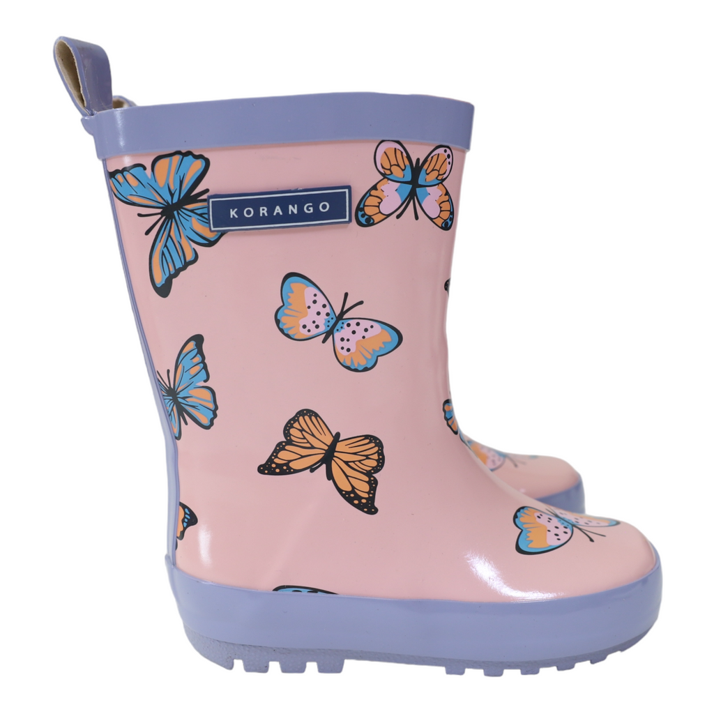 Korango Butterfly Gumboot - Fairytale Pink