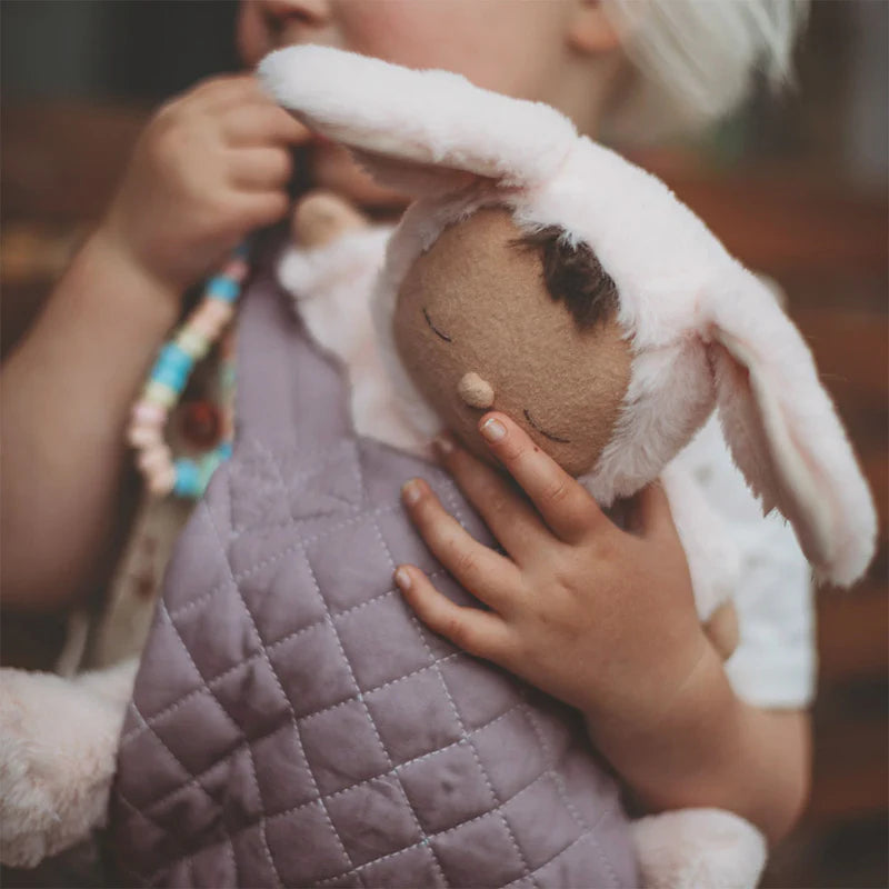 Olli Ella Dinkum Dolls Quilted Carrier - Lavender
