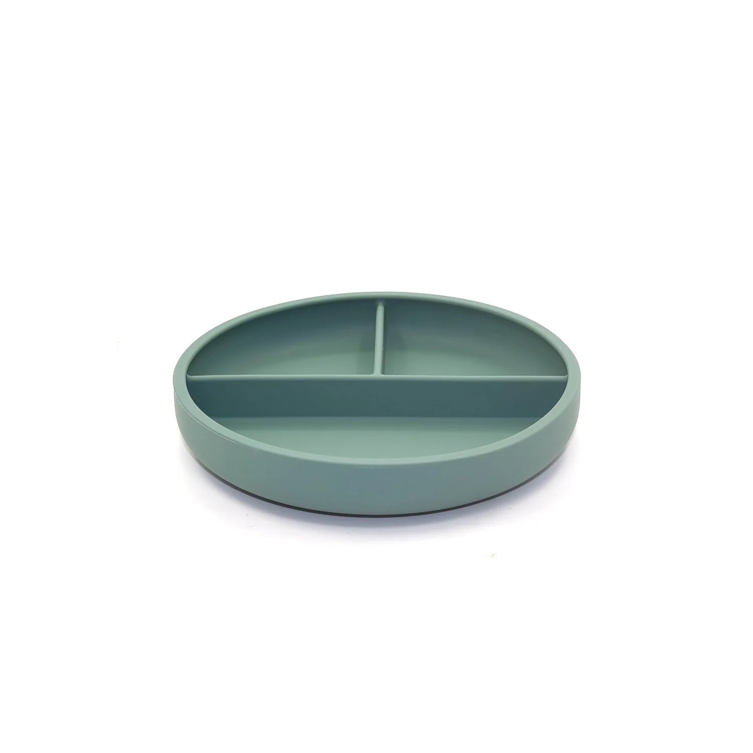 O.B Designs Suction Divider Plate & Spoon Set - Ocean