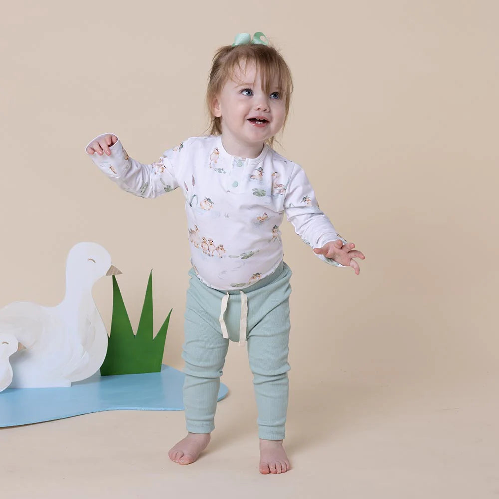 Snuggle Hunny Sage Organic Pants