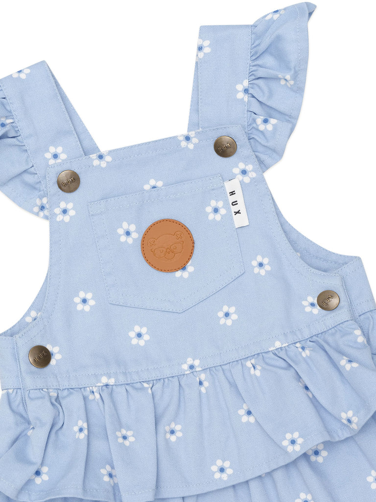 Huxbaby Ditsy Floral Tiered Overall Dress