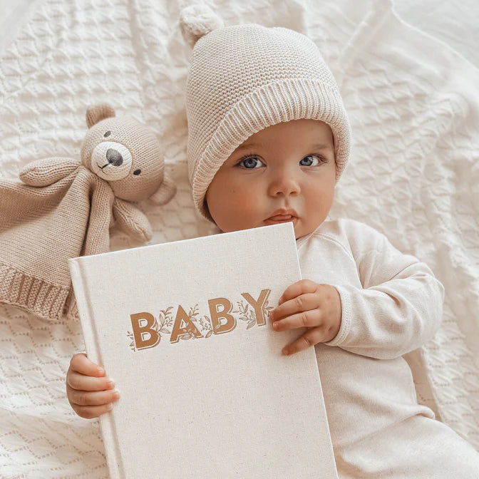 Fox and Fallow Mini Baby Book  - Oatmeal