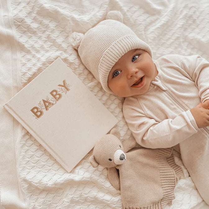 Fox and Fallow Mini Baby Book  - Oatmeal