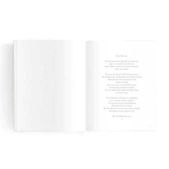 Fox and Fallow Mini Baby Book  - Oatmeal