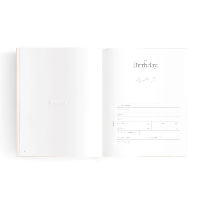 Fox and Fallow Mini Baby Book  - Oatmeal