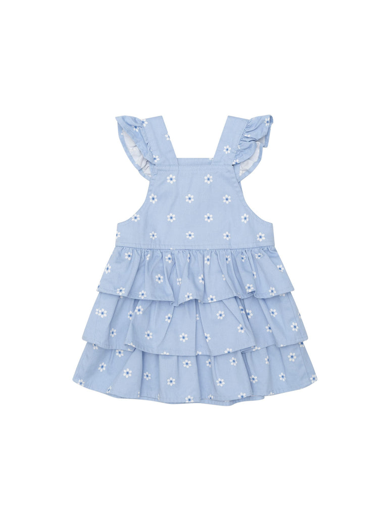 Huxbaby Ditsy Floral Tiered Overall Dress