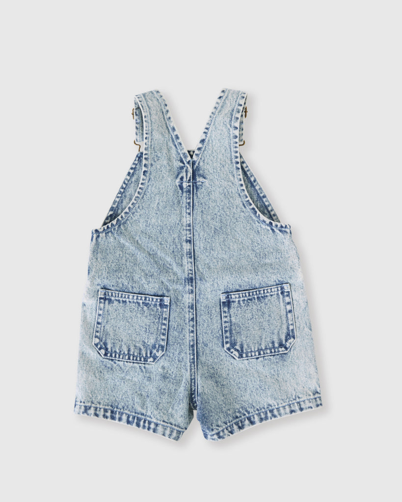 Goldie + Ace Burton Vintage Washed Denim Overalls - Light Denim