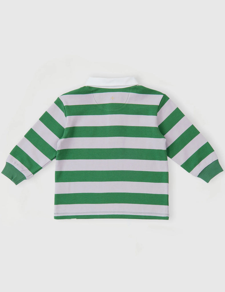 Goldie + Ace Game On Wide Stripe Rugby Top