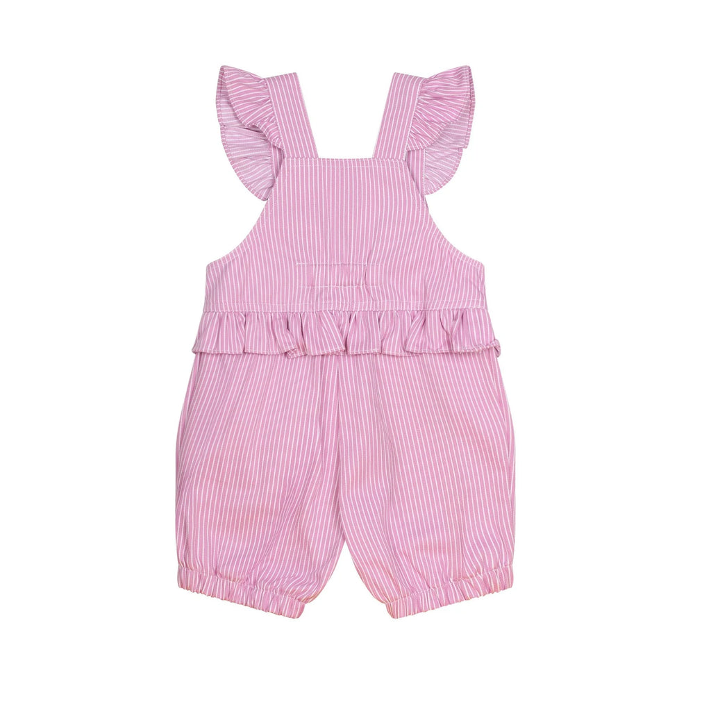 Huxbaby Candy Stripe Bubble Romper - Magenta/Almond Milk