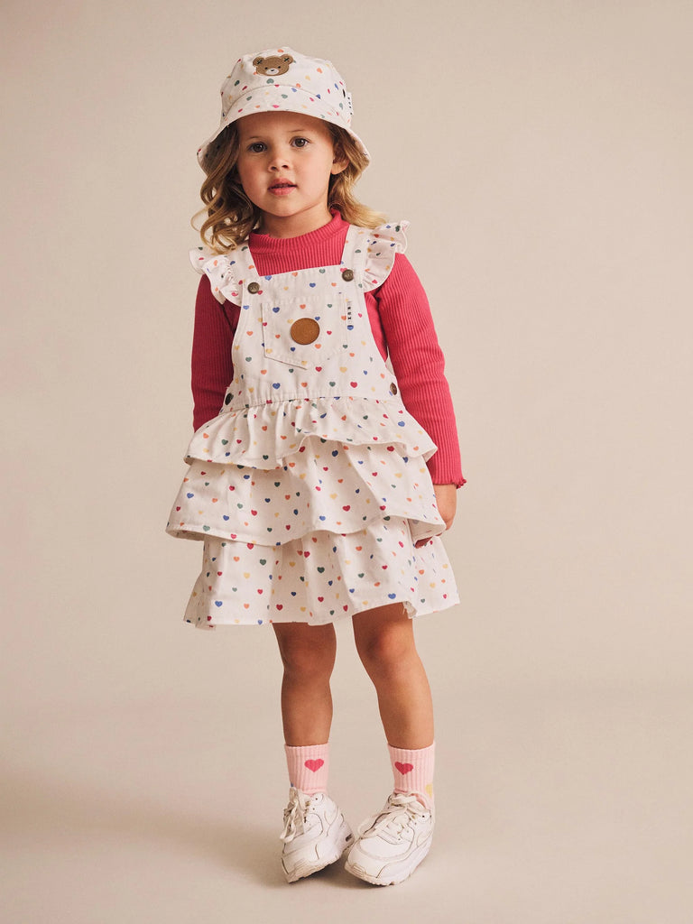 Huxbaby I Heart Cake Pinafore Dress - Multi