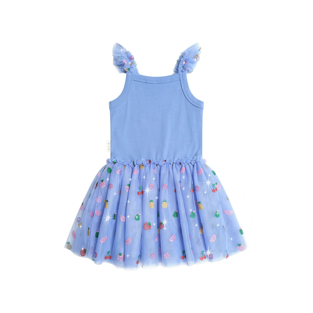 Huxbaby Fruit Salad Summer Tulle Dress - Seaside