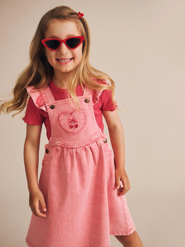Huxbaby Cherry Rib Tee - Cherry