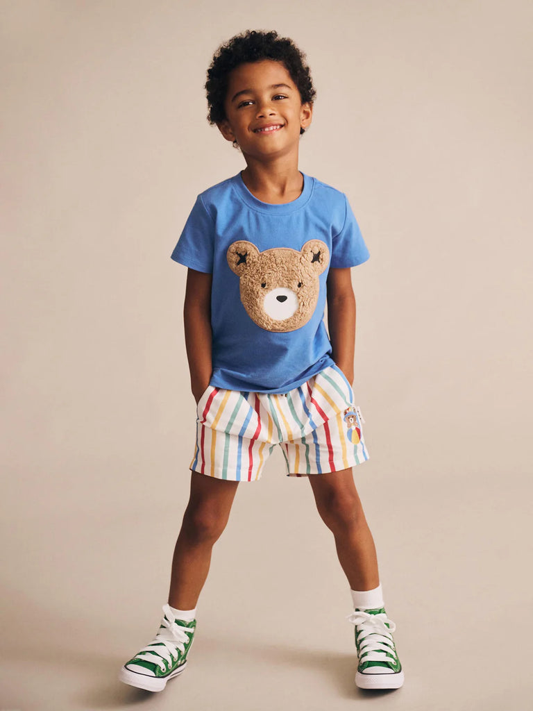 Huxbaby Furry Huxbear Tee - Marine Blue