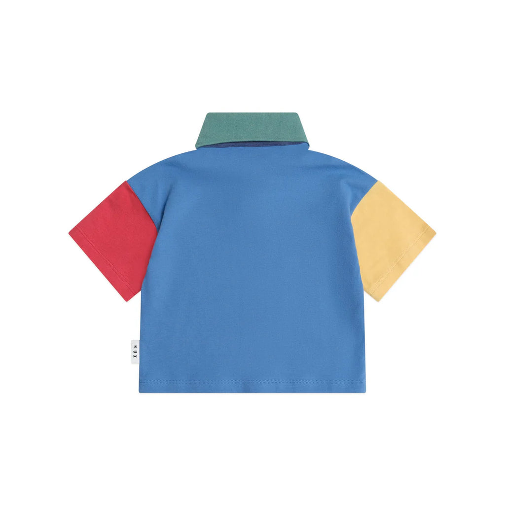Huxbaby Colour Block Boxy Polo Tee - Multi