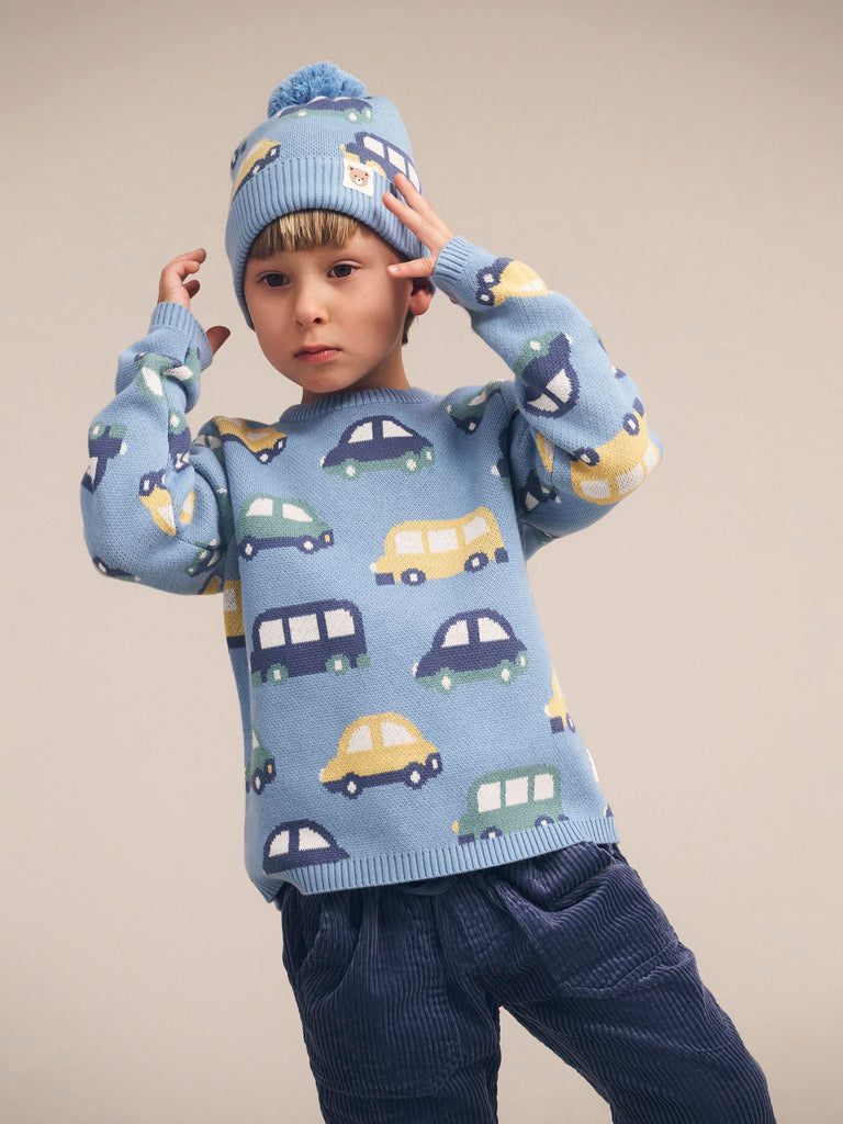 Huxbaby Huxmobile Knit Jumper - Multi