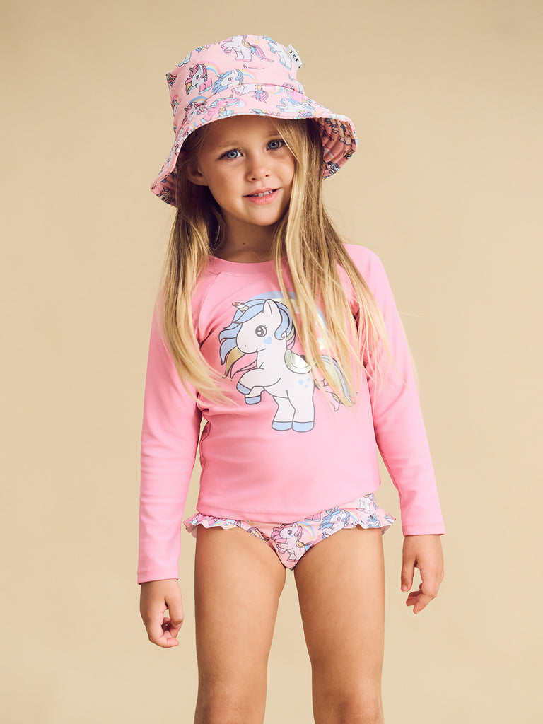 Huxbaby Rainbow Unicorn Swim Hat - Candy