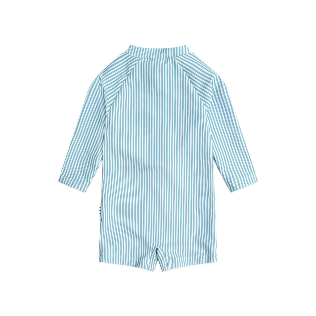 Huxbaby Huxbear Stripe Swimsuit Shortie - Granite Green