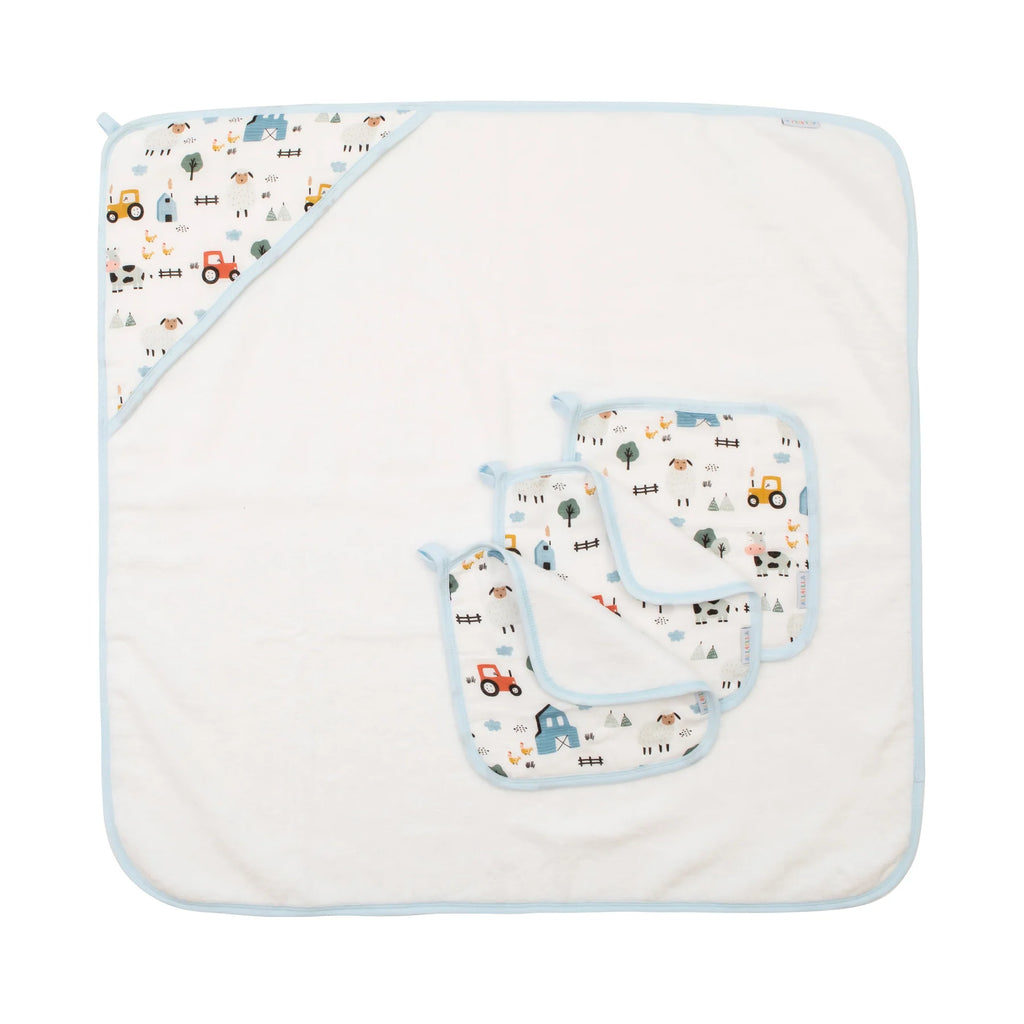 All4Ella Hooded Towel - Barnyard