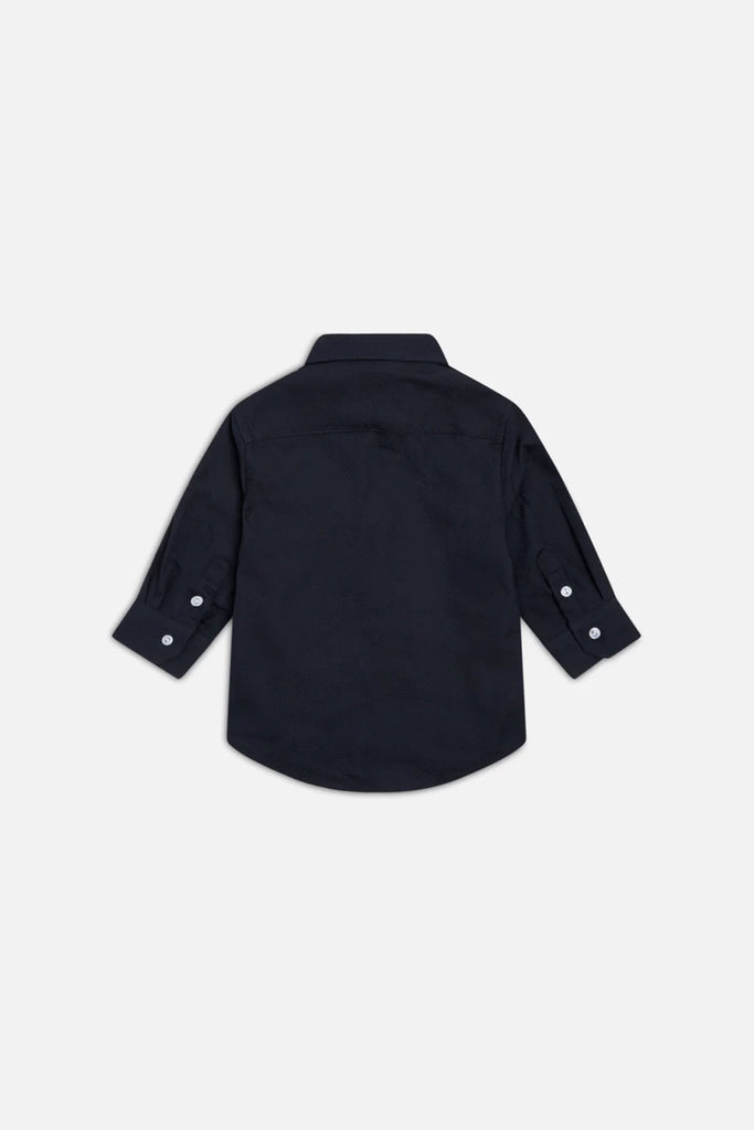 Indie Kids Navy Core Formal Shirt (000-2 Years)