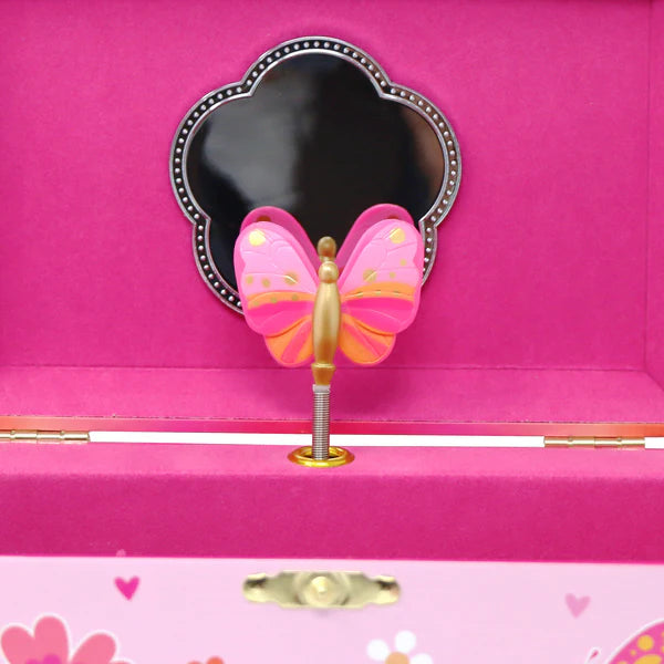 Pink Poppy Vibrant Vacation Medium Musical Jewellery Box