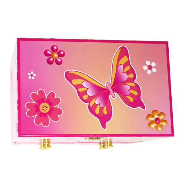 Pink Poppy Vibrant Vacation Medium Musical Jewellery Box