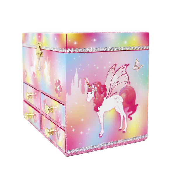 Pink Poppy Dreamland Unicorn Medium Musical Jewellery Box