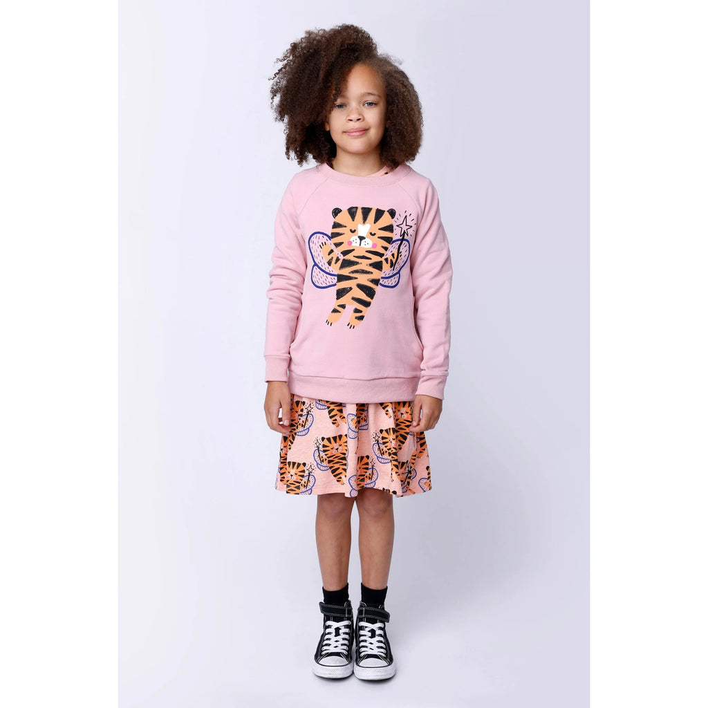 Minti Tiger Fairy Furry Crew - Muted Pink