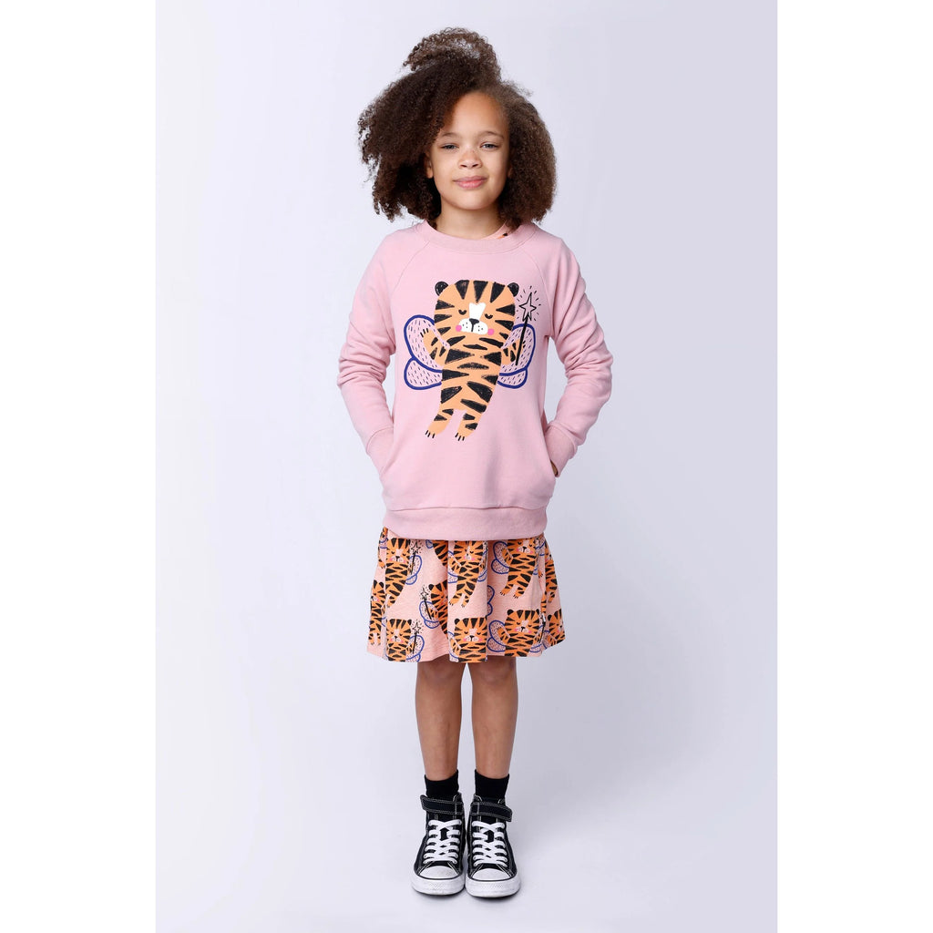 Minti Tiger Fairy Furry Crew - Muted Pink