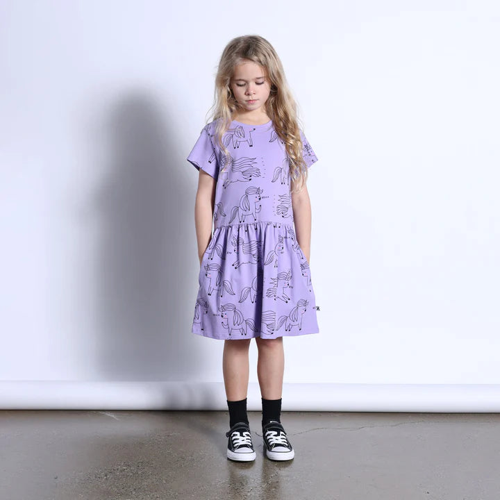 Minti Unicorn Party Dress - Purple