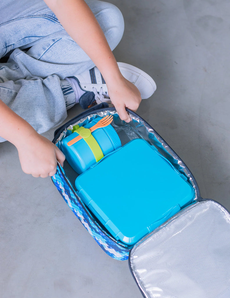 Montii Large Insulated Lunch Bag - Block Land