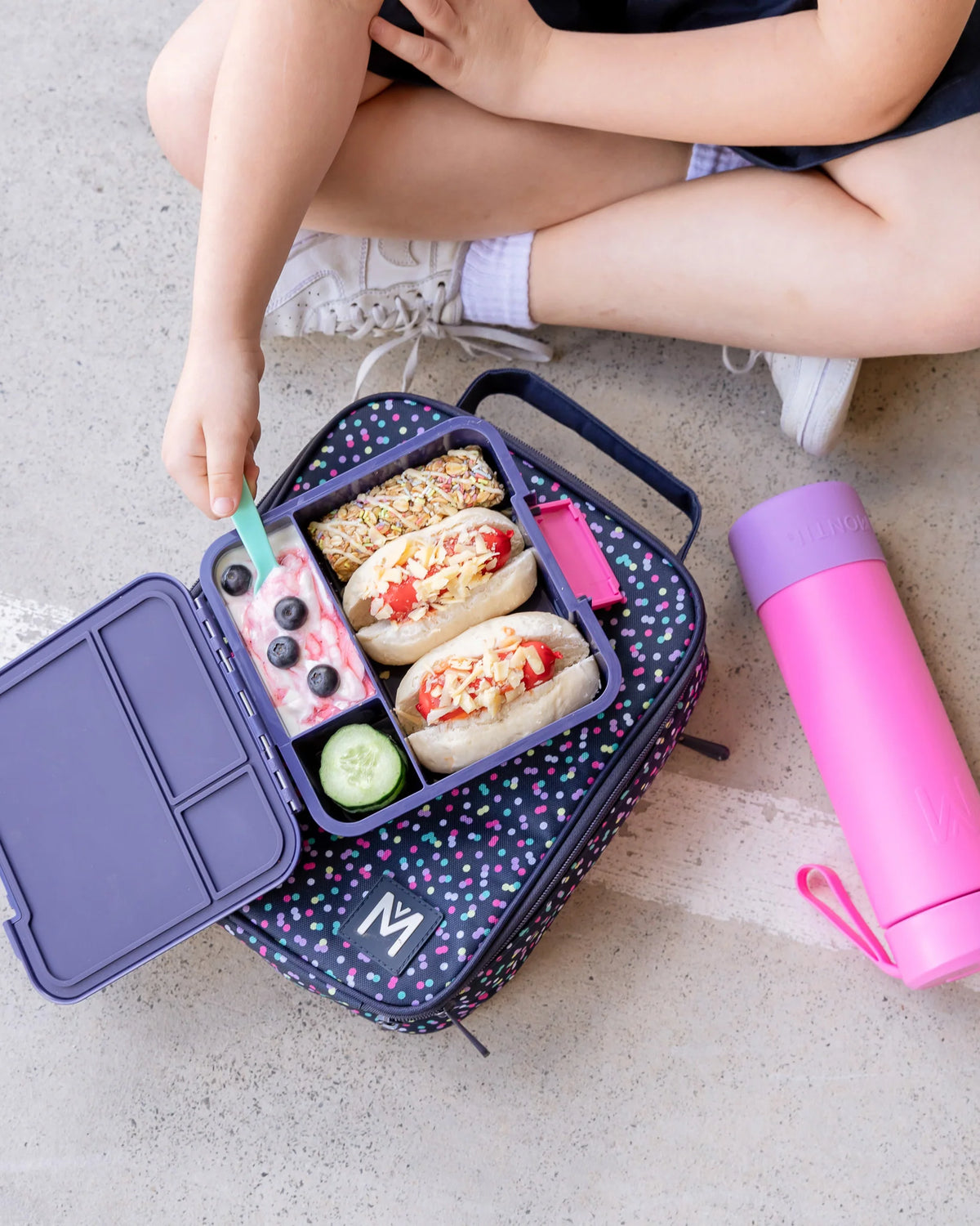 Confetti Bento THREE Lunch Box Laurie Claire Kids