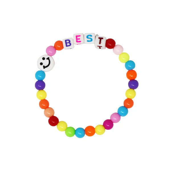 Pink Poppy Best Friend Letter Necklace & Bracelet Set