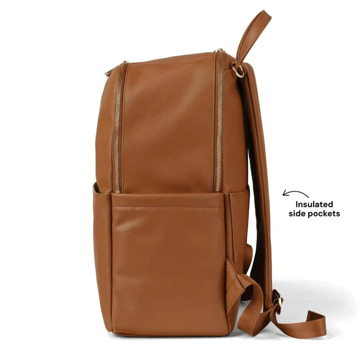 OiOi Multitasker Nappy Backpack - Chestnut