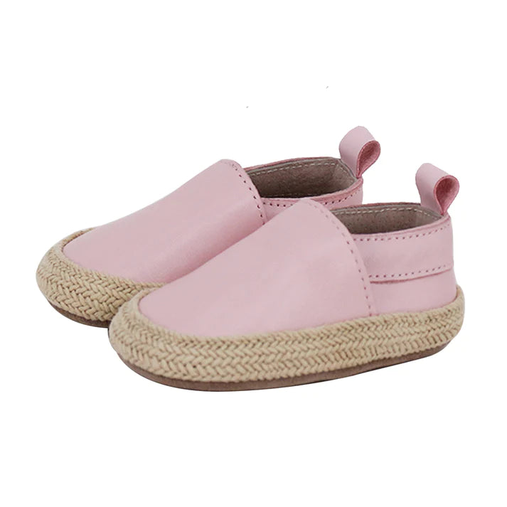 Skeanie Shoes Pre-walker Leather Espadrilles Pink
