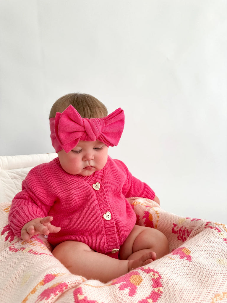 Ziggy Lou Raspberry Cardigan