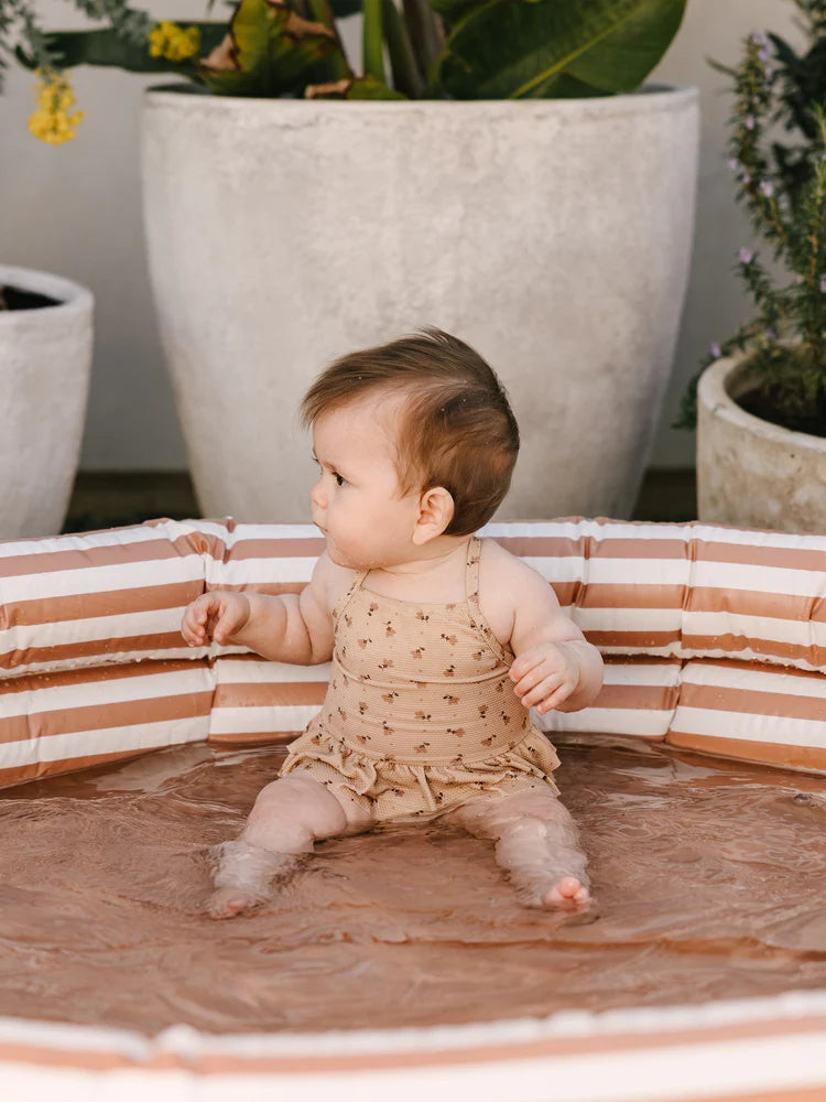 Quincy Mae Ruffled One-Piece Swimsuit - Tulips