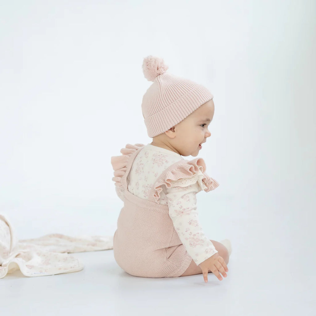 Aster & Oak Emmy Floral Flutter Onesie