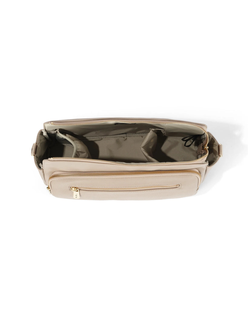 OiOi Multitasker Pram Caddy - Chestnut
