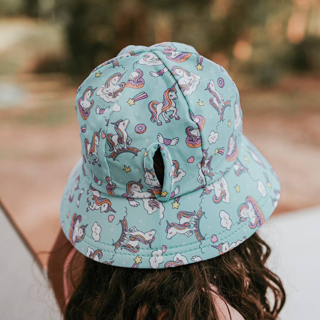 Bedhead Hats Ponytail Swim Bucket Hat - Unicorn