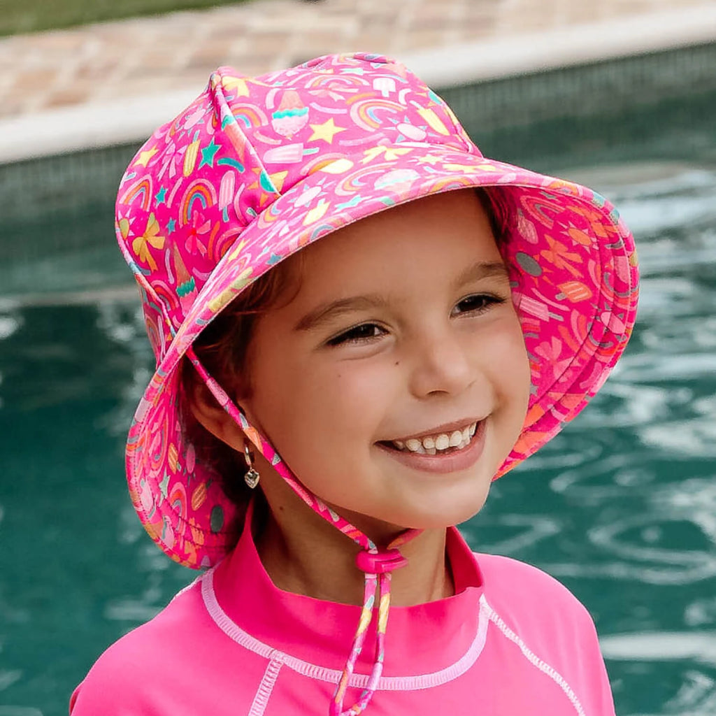 Bedhead Hats Ponytail Swim Bucket Hat - Summertime