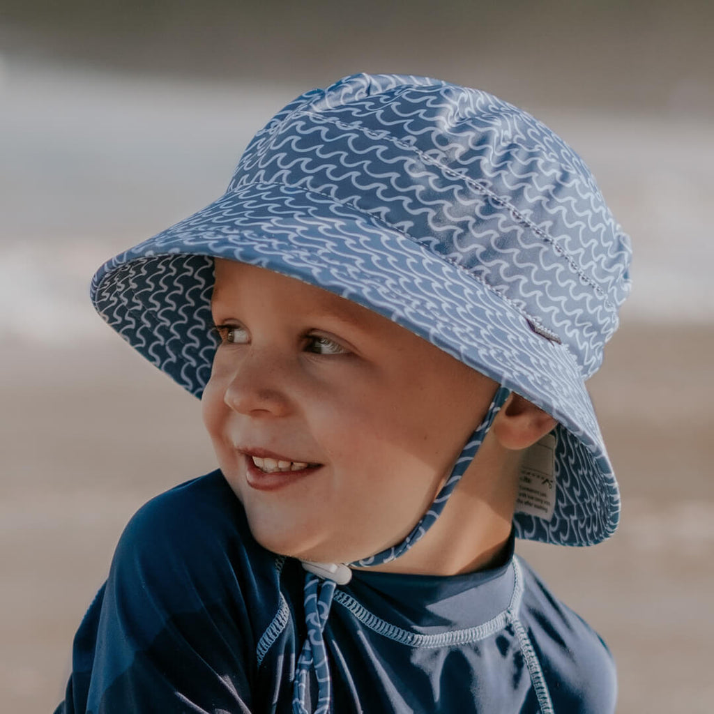 Bedhead Hats Kids Classic Swim Bucket Hat - Tide