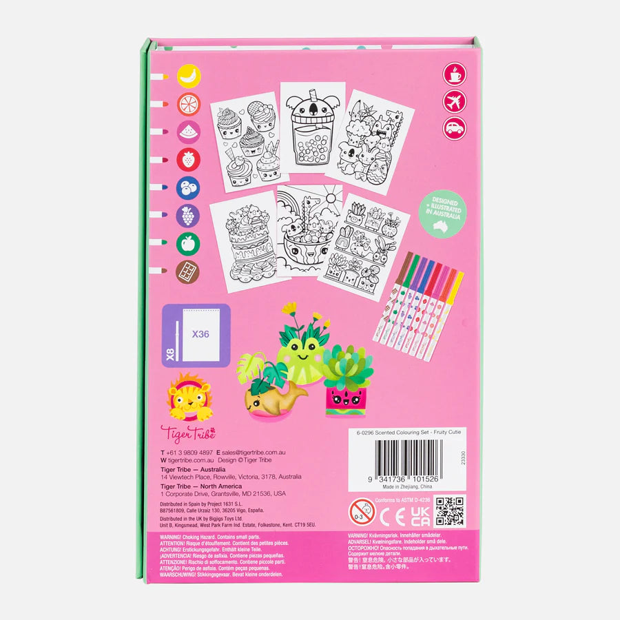 Tiger Tribe Scented Colouring - Fruity Cutie