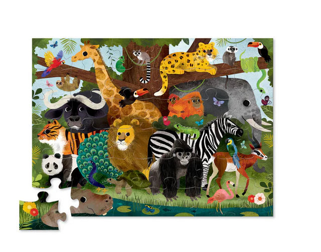 Crocodile Creek 36 Piece Classic Floor Puzzle - Jungle Friends